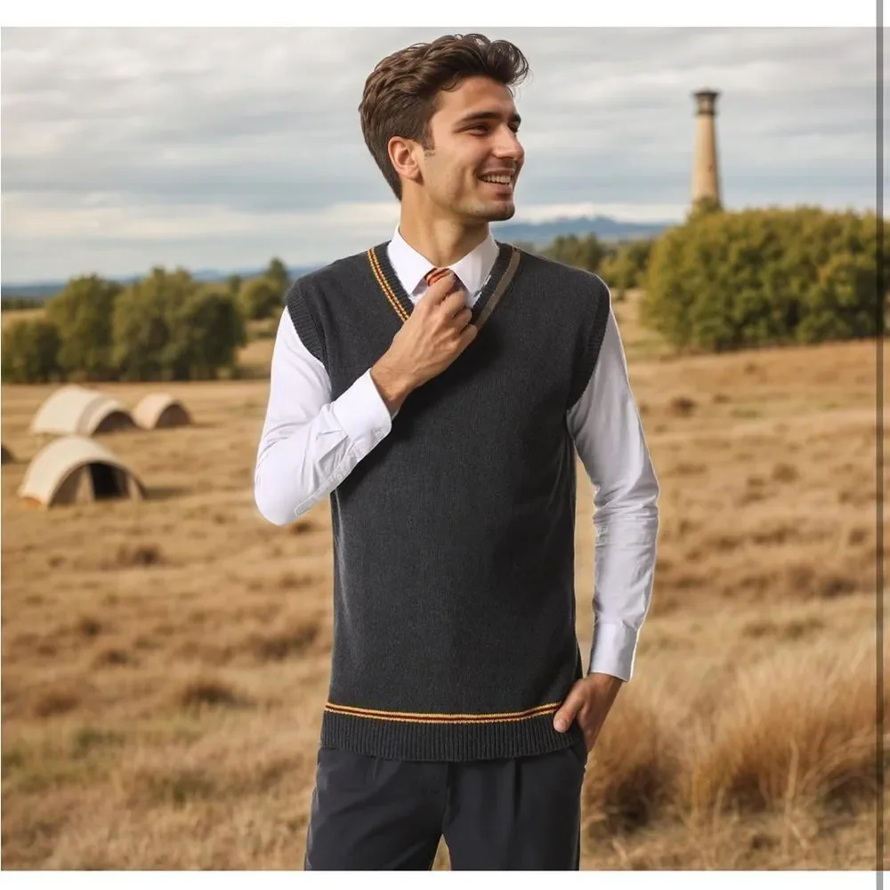 Unisex XL Sweater Cardigan Vest Waistcoat
